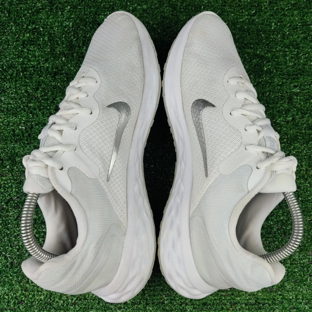 Nike Running Shoes Womens 10 White Revolution 6 Next Nature DC3729-101 Athletic